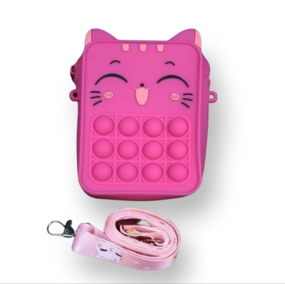 Cat Fidget Popper Crossbody Purse - Picture 3 of 5